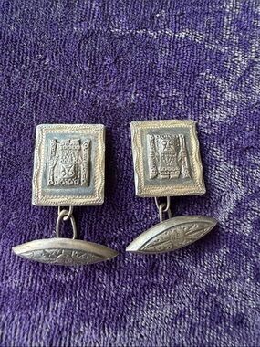 Antique 925 sterling silver cufflinks, Southwestern, collectible